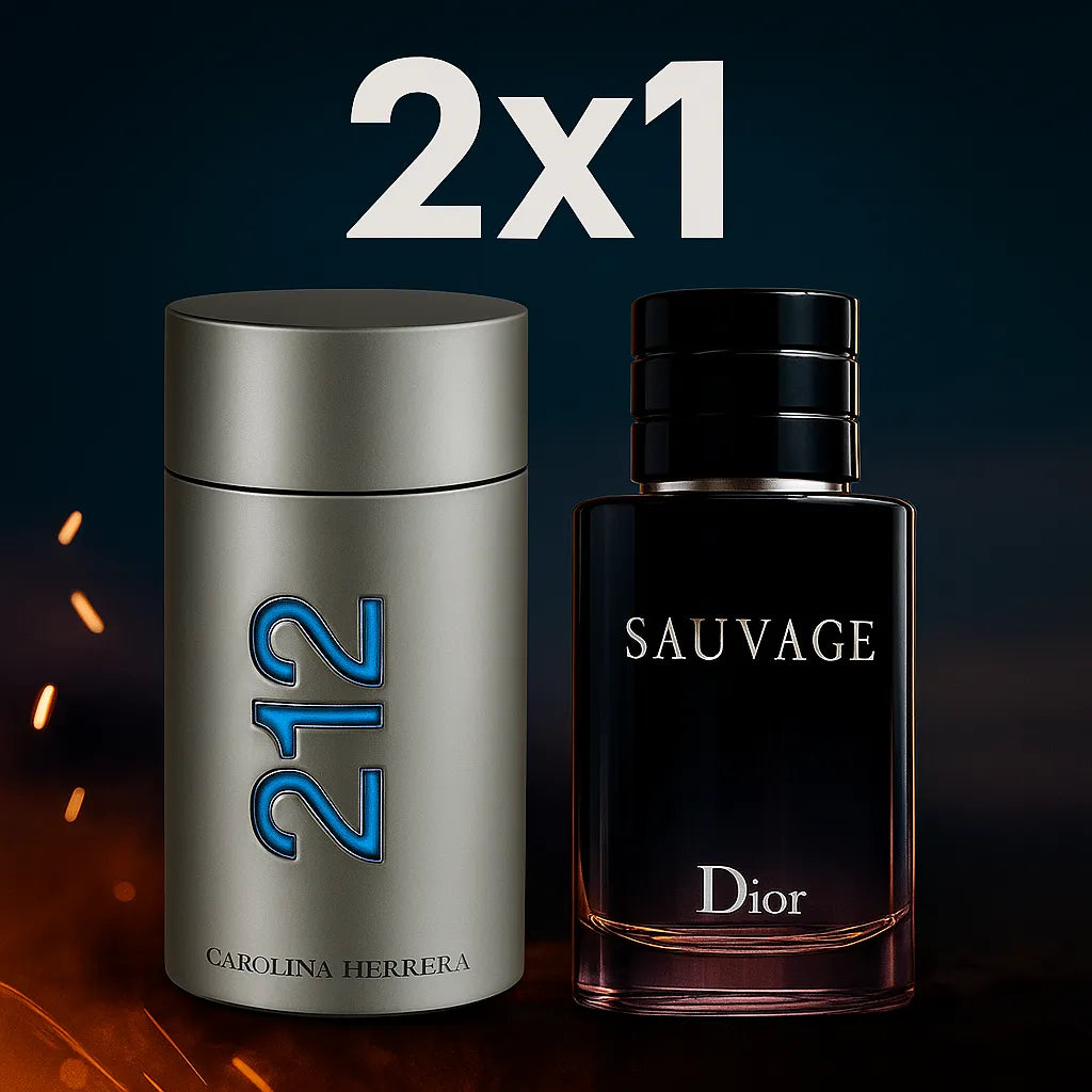 Promo 2X1 Perfumes de Hombre 212 MEN + SAUVAGE