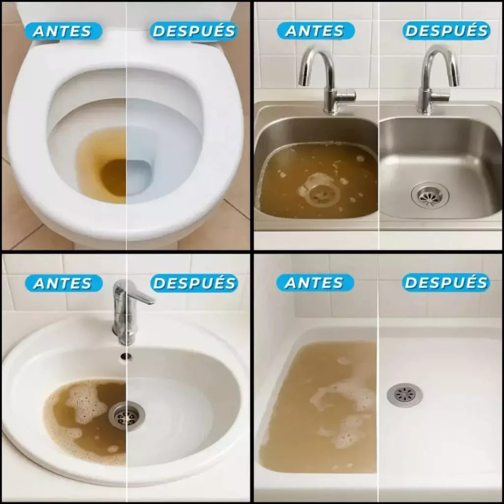 SOLO POR HOY!!! 2x1 en Destapa Cañerías + 3 Rejillas y Guantes GRATIS para una limpieza sin esfuerzo