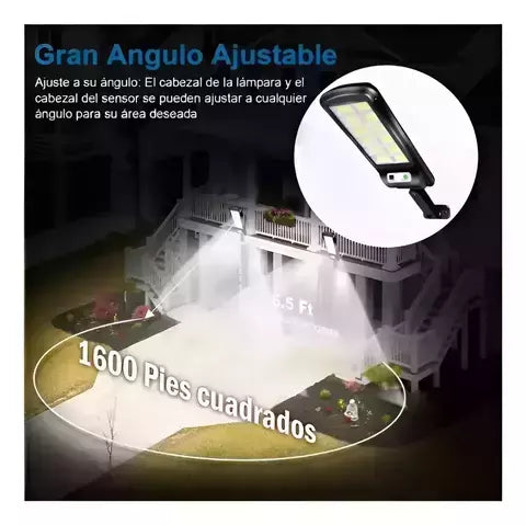2X1 REFLECTOR SOLAR LED 180W PARA EXTERIORES | SIN CABLES, SIN FACTURAS