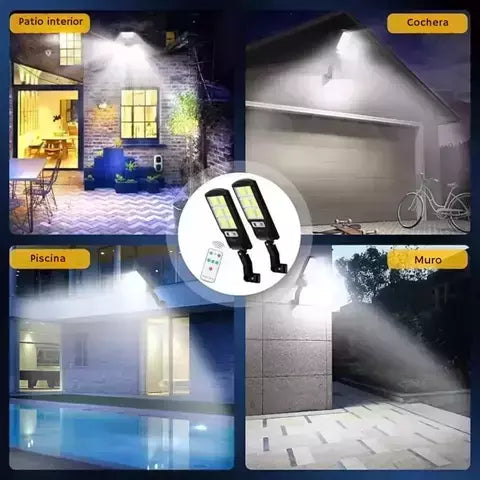 2X1 REFLECTOR SOLAR LED 180W PARA EXTERIORES | SIN CABLES, SIN FACTURAS
