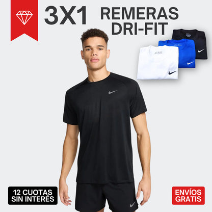Combo Remeras N|ke Active Flow 3x1®