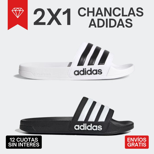 PROMO 2X1 CHANCLAS ADIDAS
