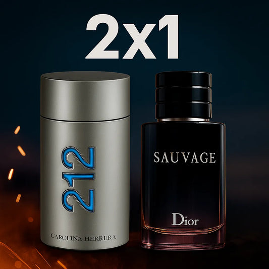 Promo 2X1 Perfumes de Hombre 212 MEN + SAUVAGE