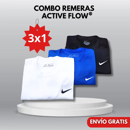 Combo Remeras N|ke Active Flow 3x1®