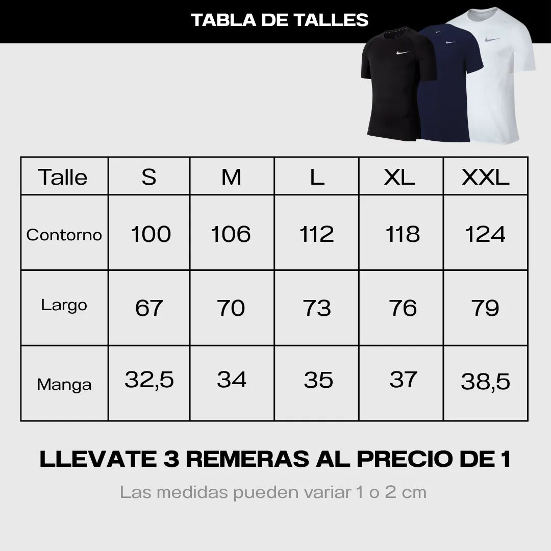 Combo Remeras N|ke Active Flow 3x1®