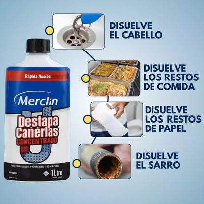 SOLO POR HOY!!! 2x1 en Destapa Cañerías + 3 Rejillas y Guantes GRATIS para una limpieza sin esfuerzo